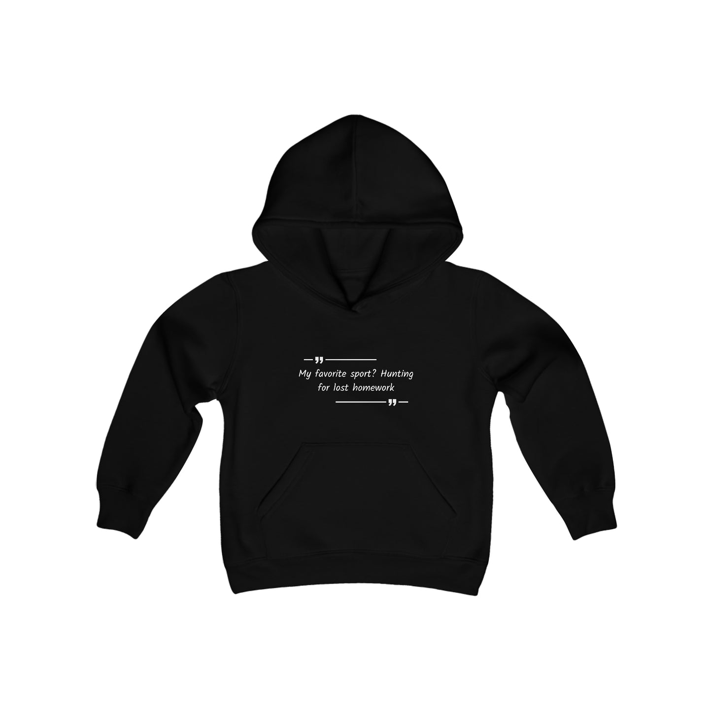 Youth Hoodie: Sport homework