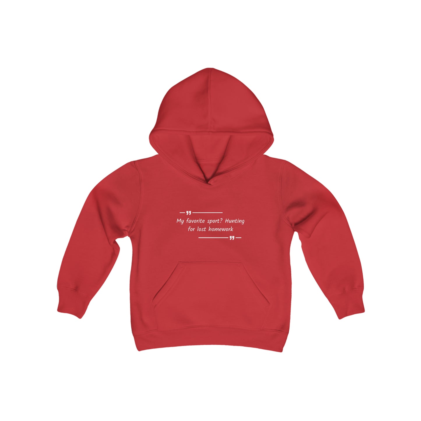 Youth Hoodie: Sport homework