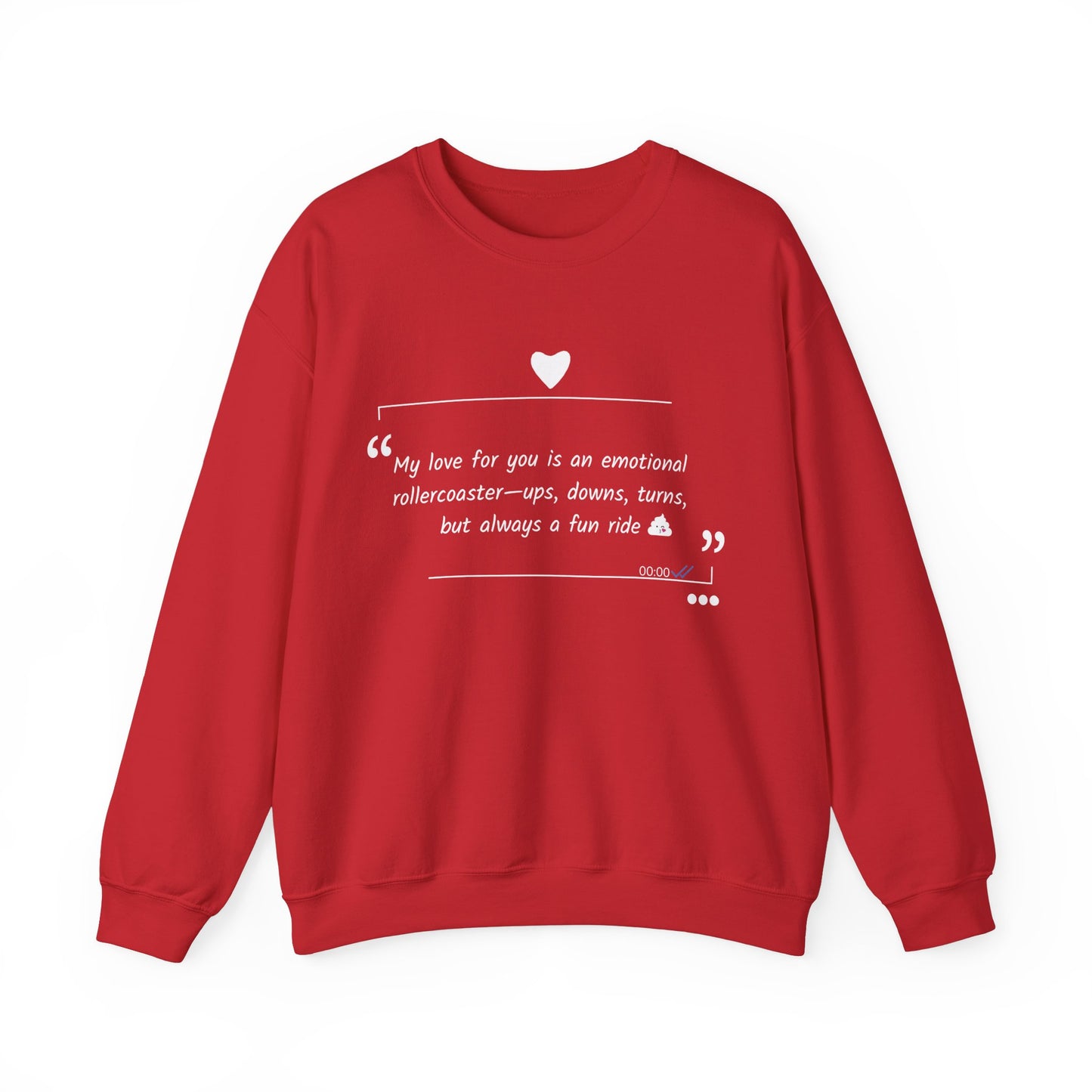 Unisex Sweatshirt: Love declaration Rollercoaster 1