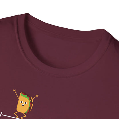 Funny Softstyle T-Shirt: Happiness Taco