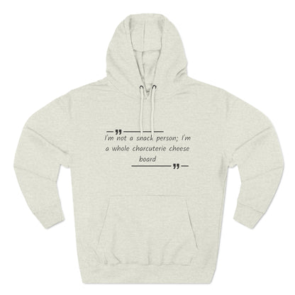 Cozy Hoodie (Unisex) : Snack Charcuterie Cheese person