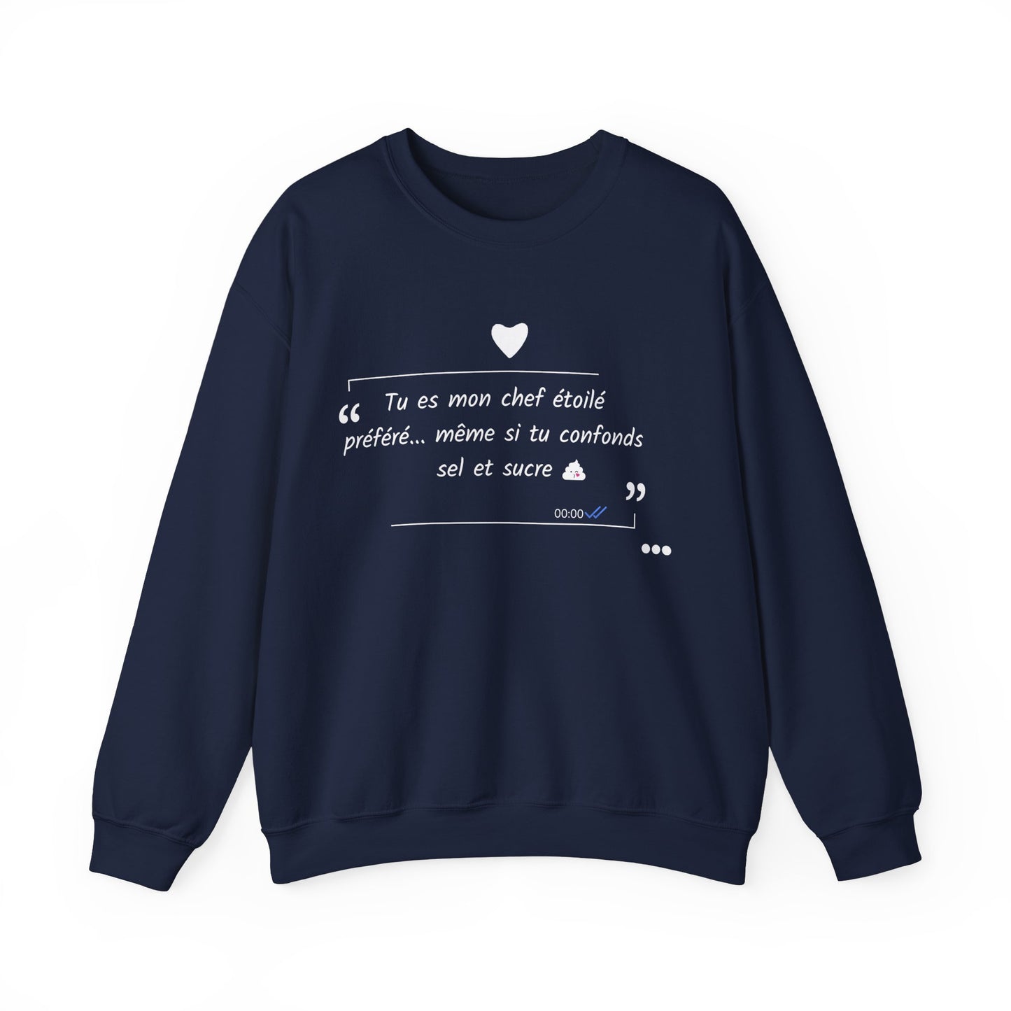 Sweatshirt unisexe : Déclaration d'amour Sucré Salé 1