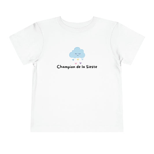 Collection de t-shirts amusants pour tout-petits : Champion de la Sieste 