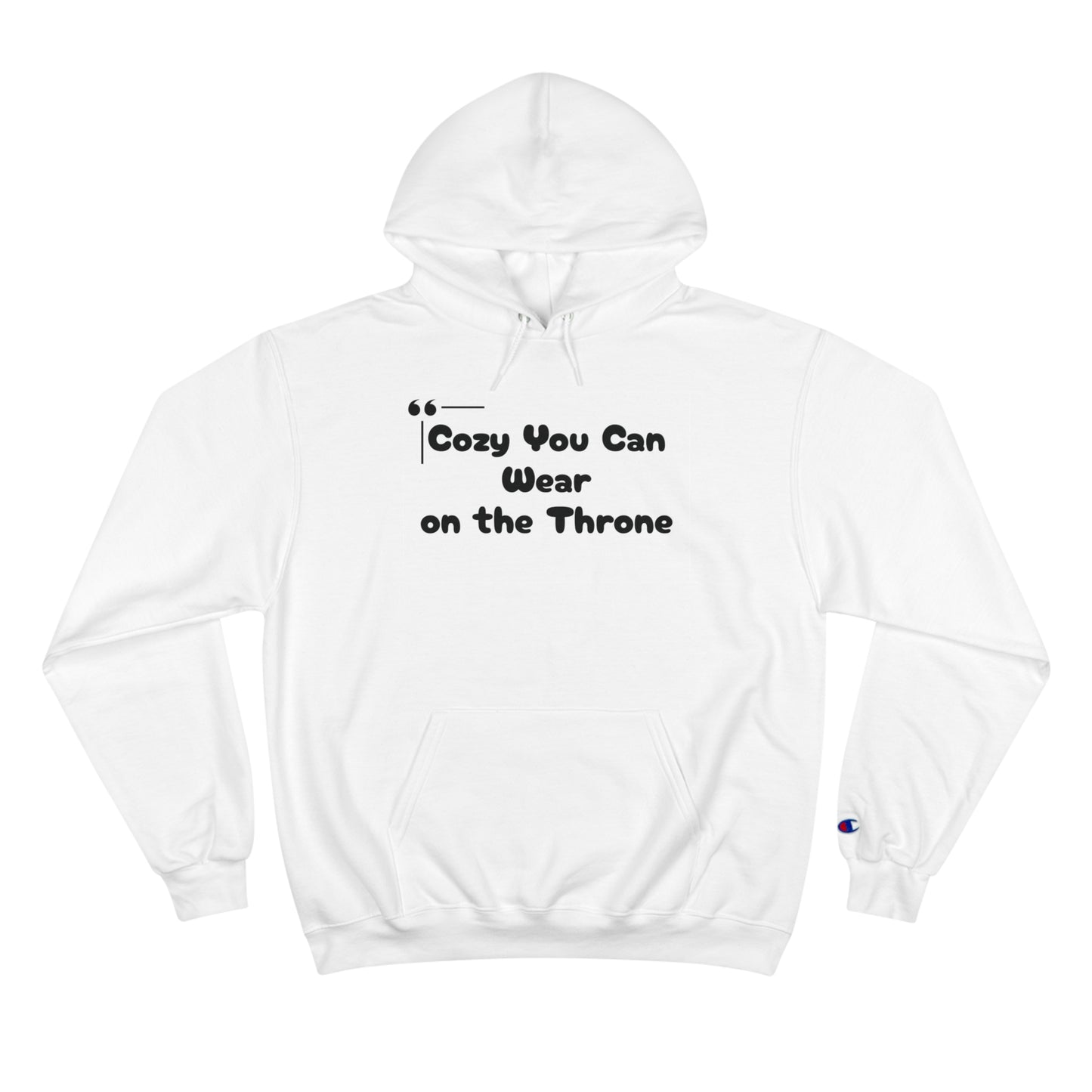 Funny Champion Hoodie (Unisex) - Cozy On the Throne