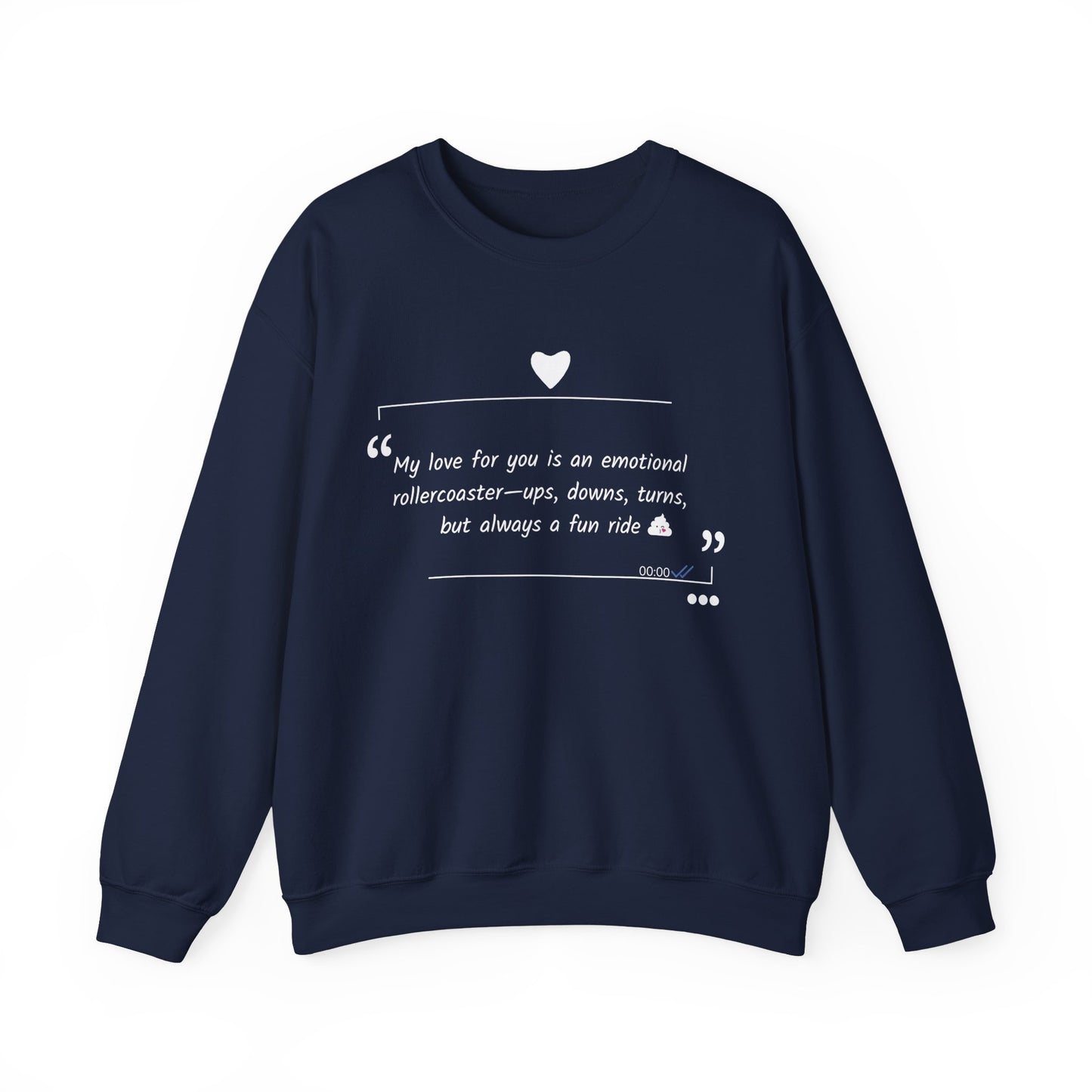 Unisex Sweatshirt: Love declaration Rollercoaster 1