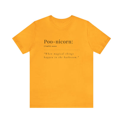 Unisex Jersey Tee: Comfort with a Funny Quote Poo-nicorn