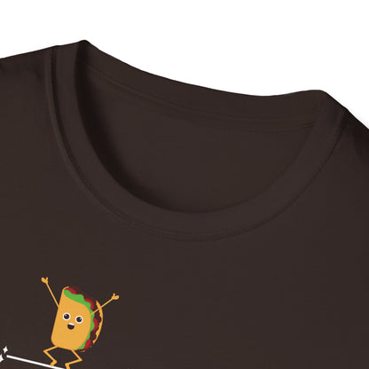 Funny Softstyle T-Shirt: Happiness Taco