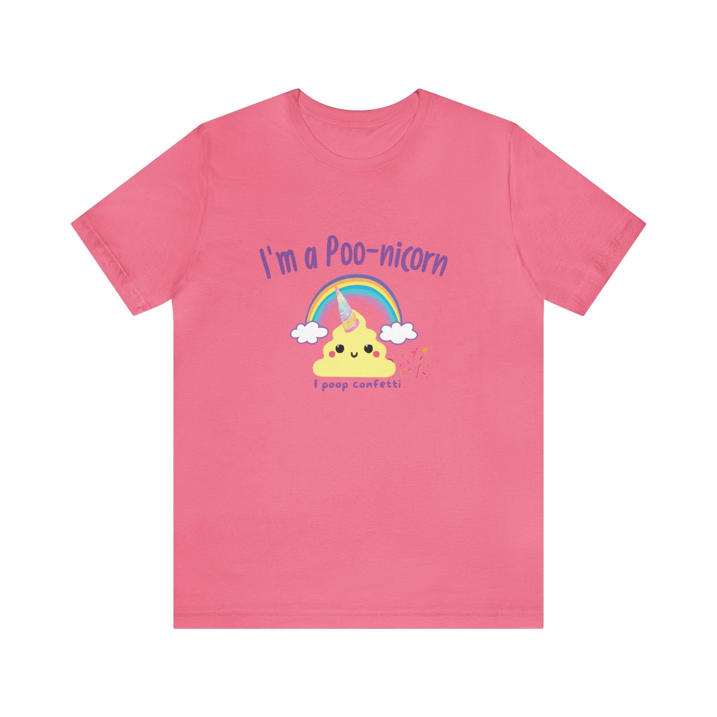 Unisex Jersey Tee: Comfort with a Funny Quote  poo-nicorn