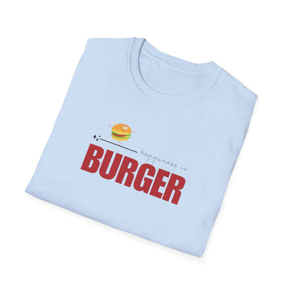 Funny Softstyle T-Shirt: Happiness Burger