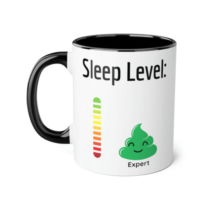 Funny 11oz Mugs - Sleep level expert