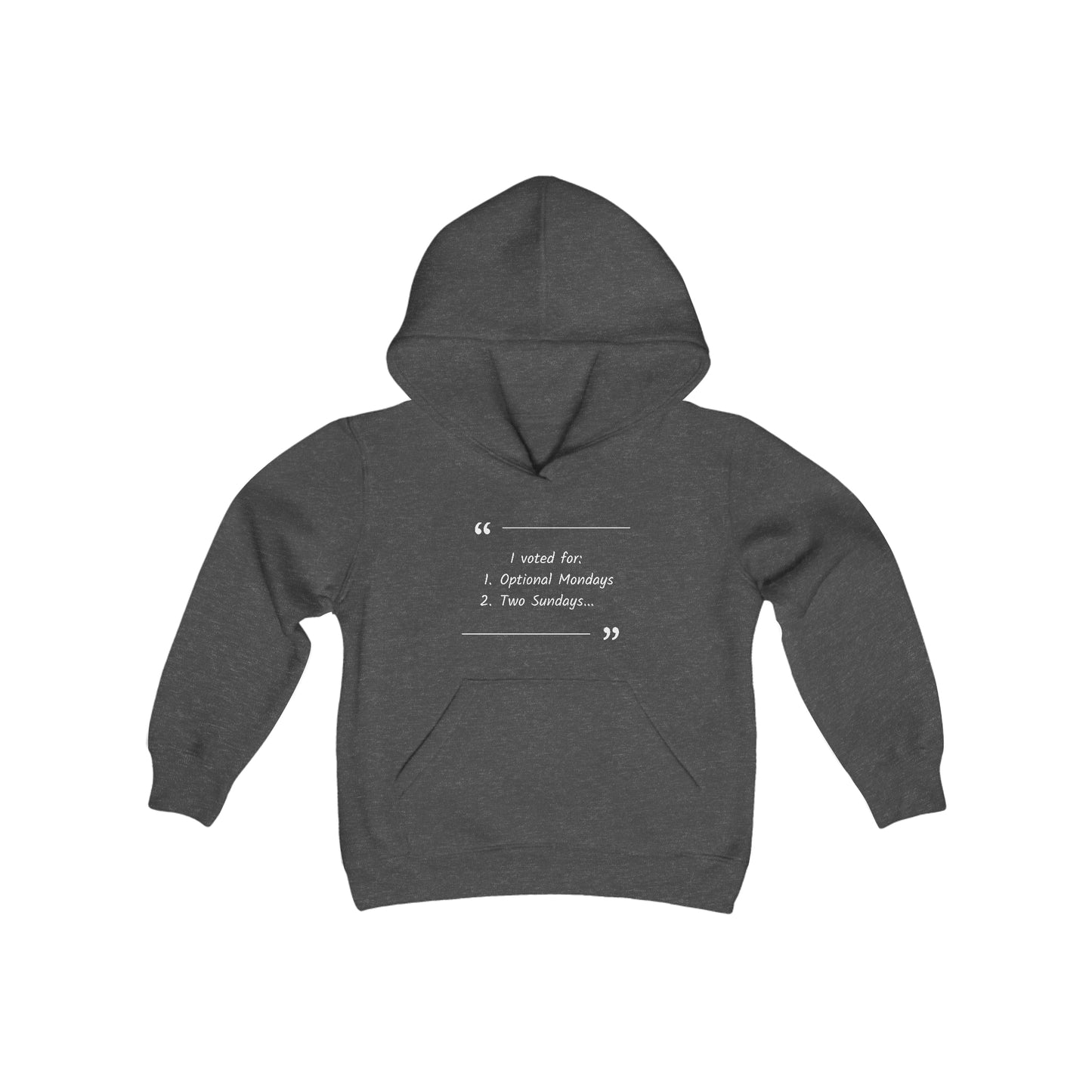 Youth Hoodie: Optional Mondays