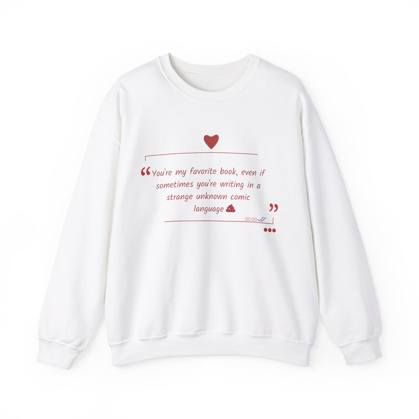 Unisex Sweatshirt: Love declaration Book 1