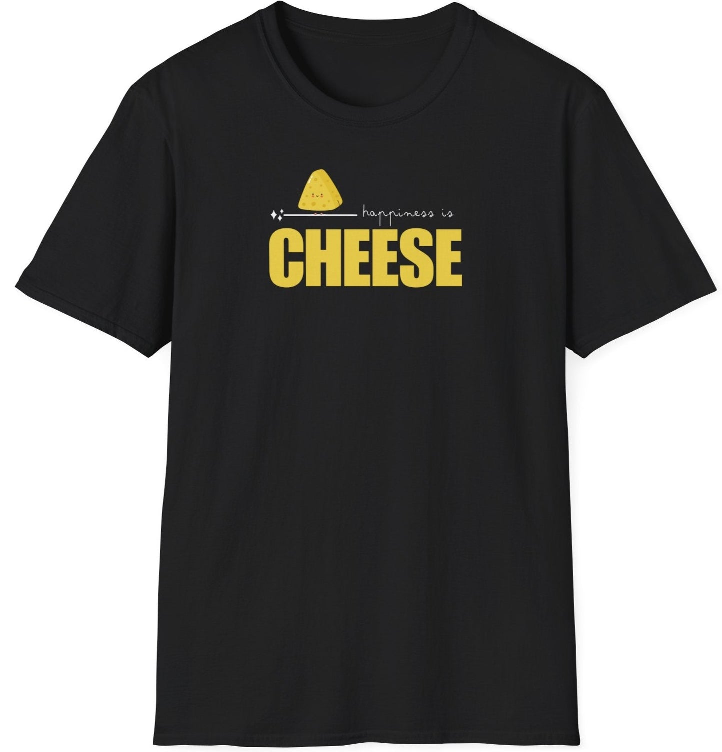 Funny Softstyle T-Shirt: Happiness Cheese