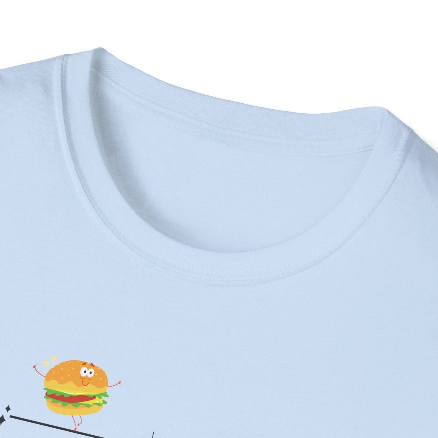 Funny Softstyle T-Shirt: Happiness Burger