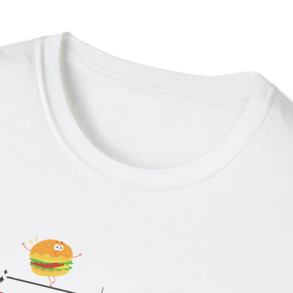 Funny Softstyle T-Shirt: Happiness Burger