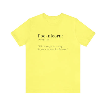 Unisex Jersey Tee: Comfort with a Funny Quote Poo-nicorn