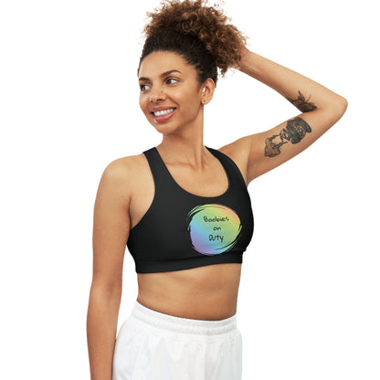 Motif Color Splash Sports Bra - boobies on duty