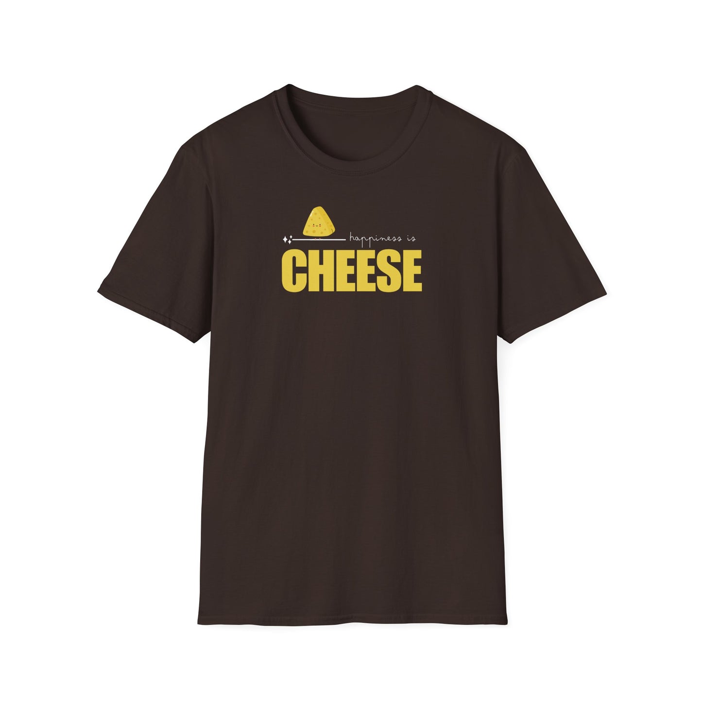 Funny Softstyle T-Shirt: Happiness Cheese