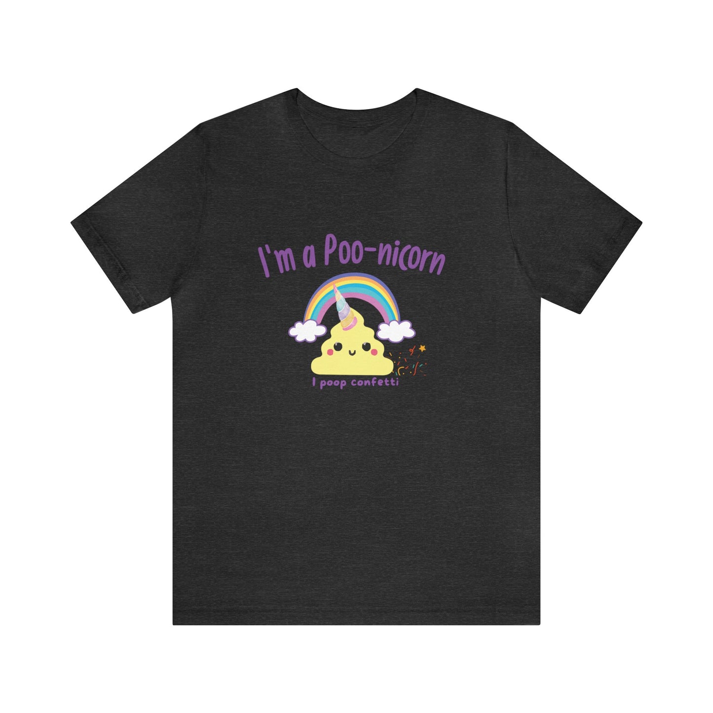 Unisex Jersey Tee: Comfort with a Funny Quote  poo-nicorn