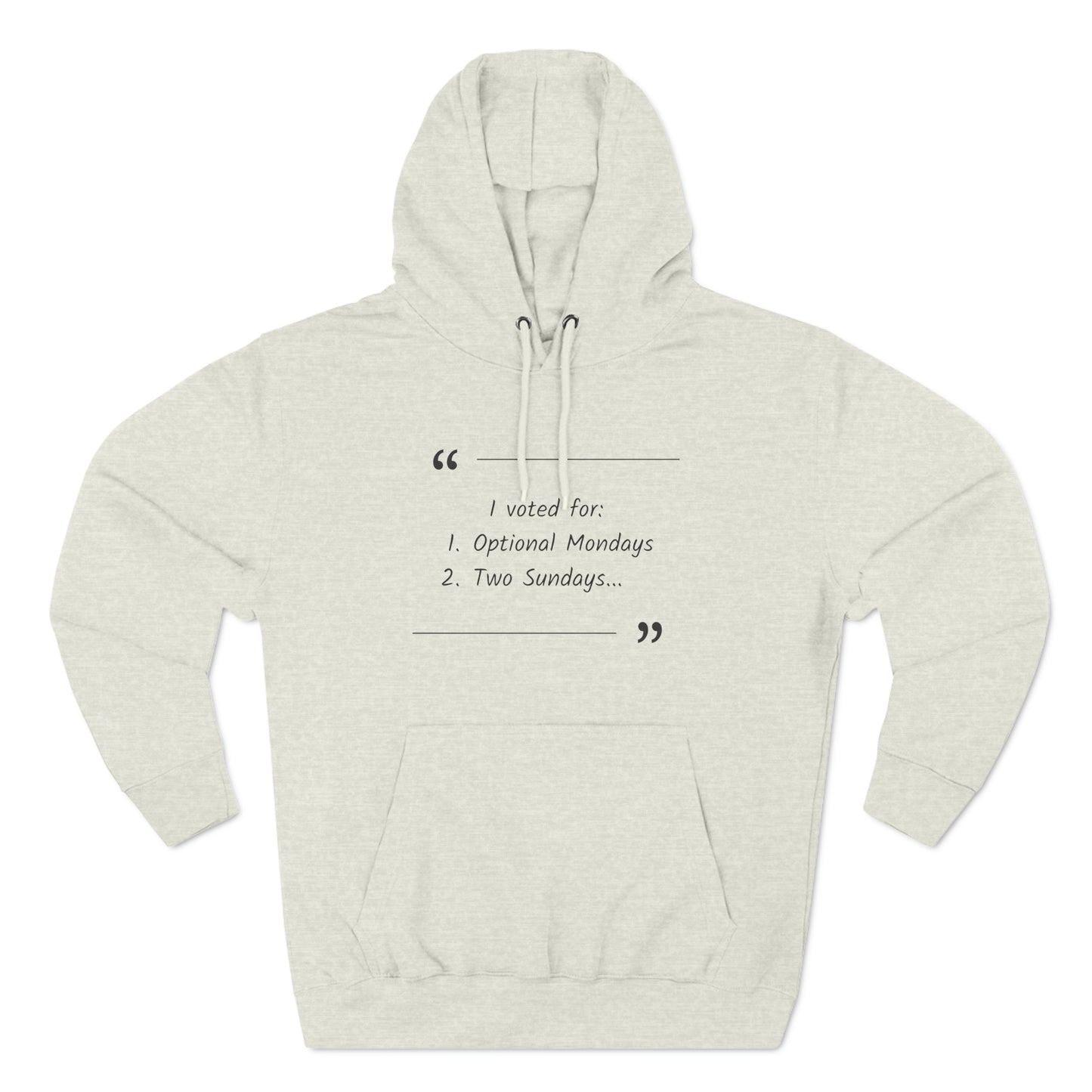 Cozy Hoodie (Unisex) : Optional Mondays