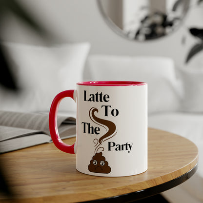 Tasses amusantes de 11 oz - Latte à la fête