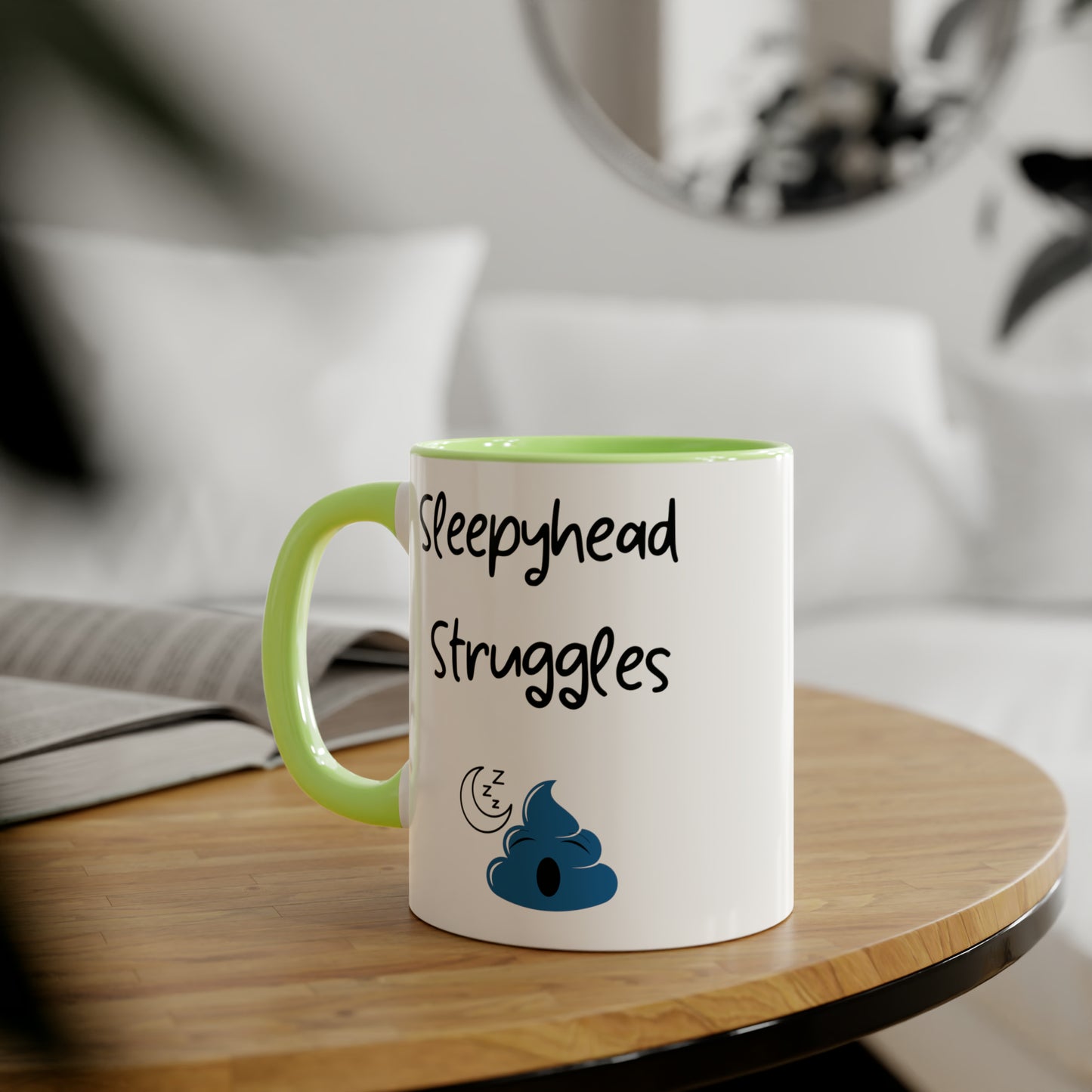 Funny 11oz Mugs - Sleepyhead struggles