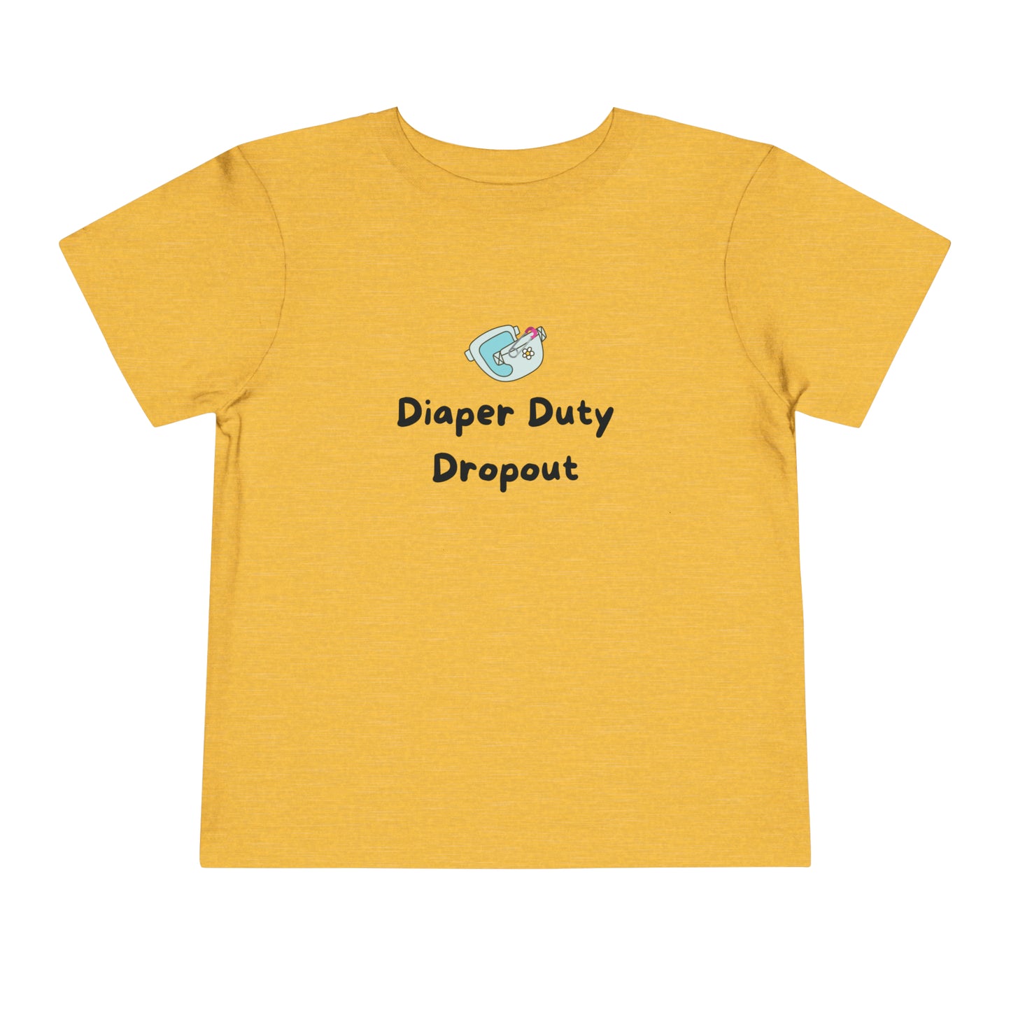 Collection de t-shirts amusants pour tout-petits : Diaper Duty Dropout 