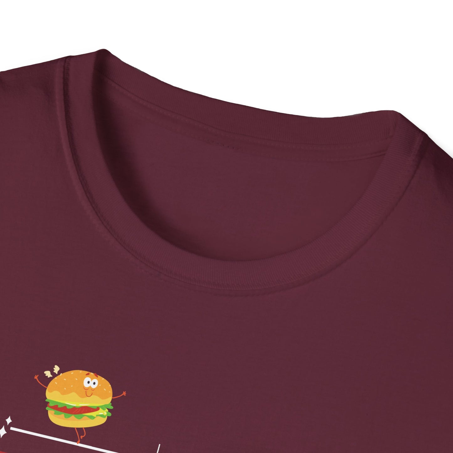 Funny Softstyle T-Shirt: Happiness Burger