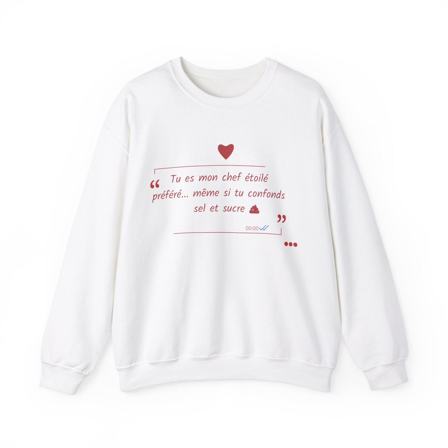 Sweatshirt unisexe : Déclaration d'amour Sucré Salé 1