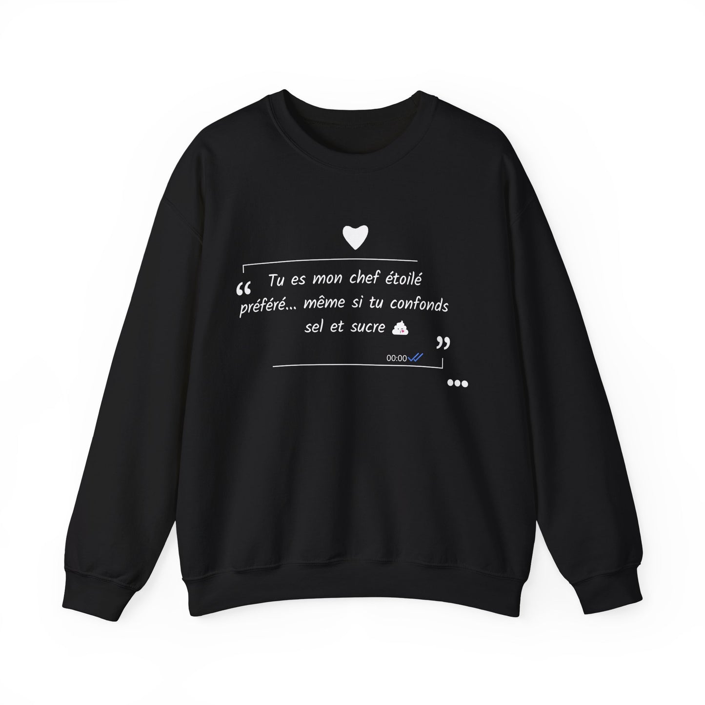 Sweatshirt unisexe : Déclaration d'amour Sucré Salé 1