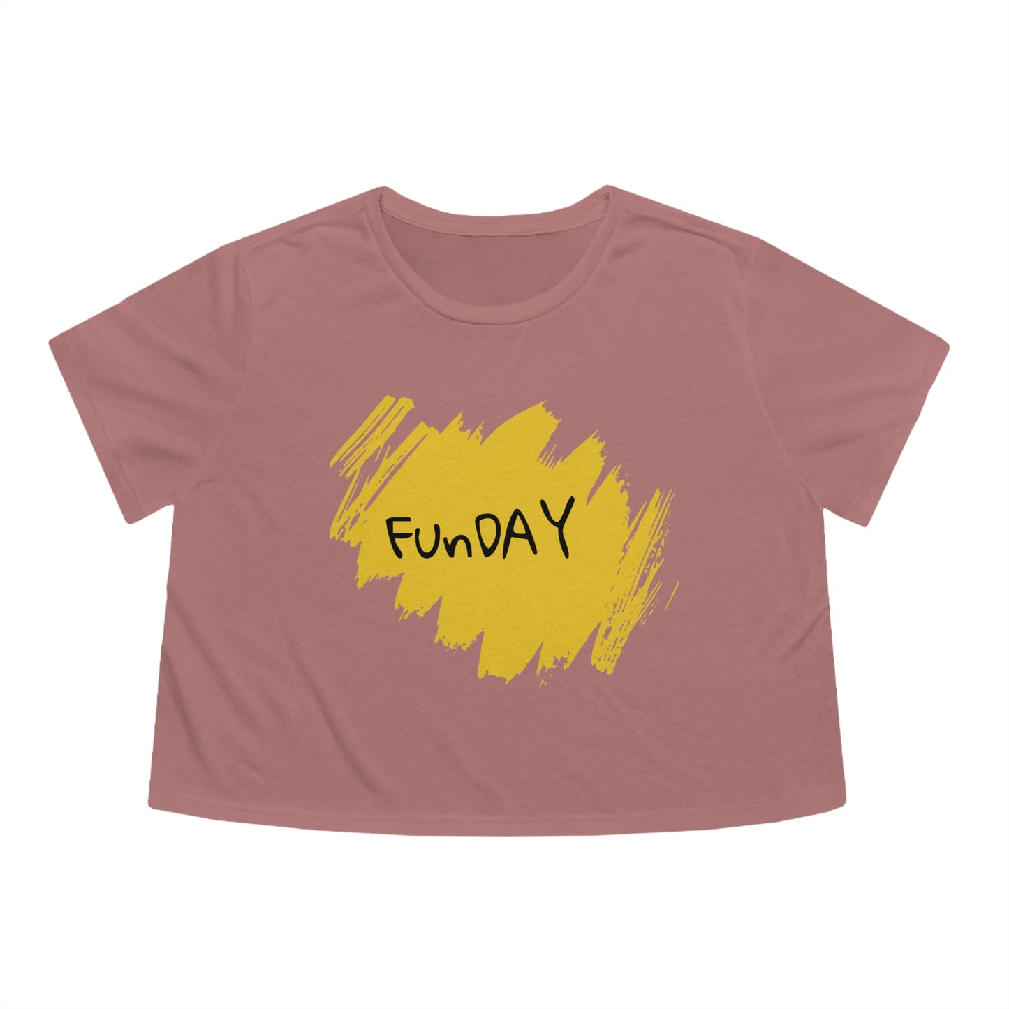 Women's Flowy Cropped Tee - FunDay