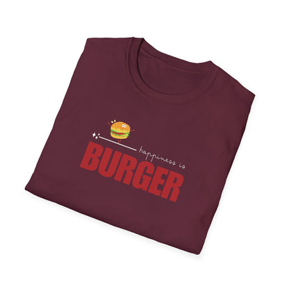 Funny Softstyle T-Shirt: Happiness Burger