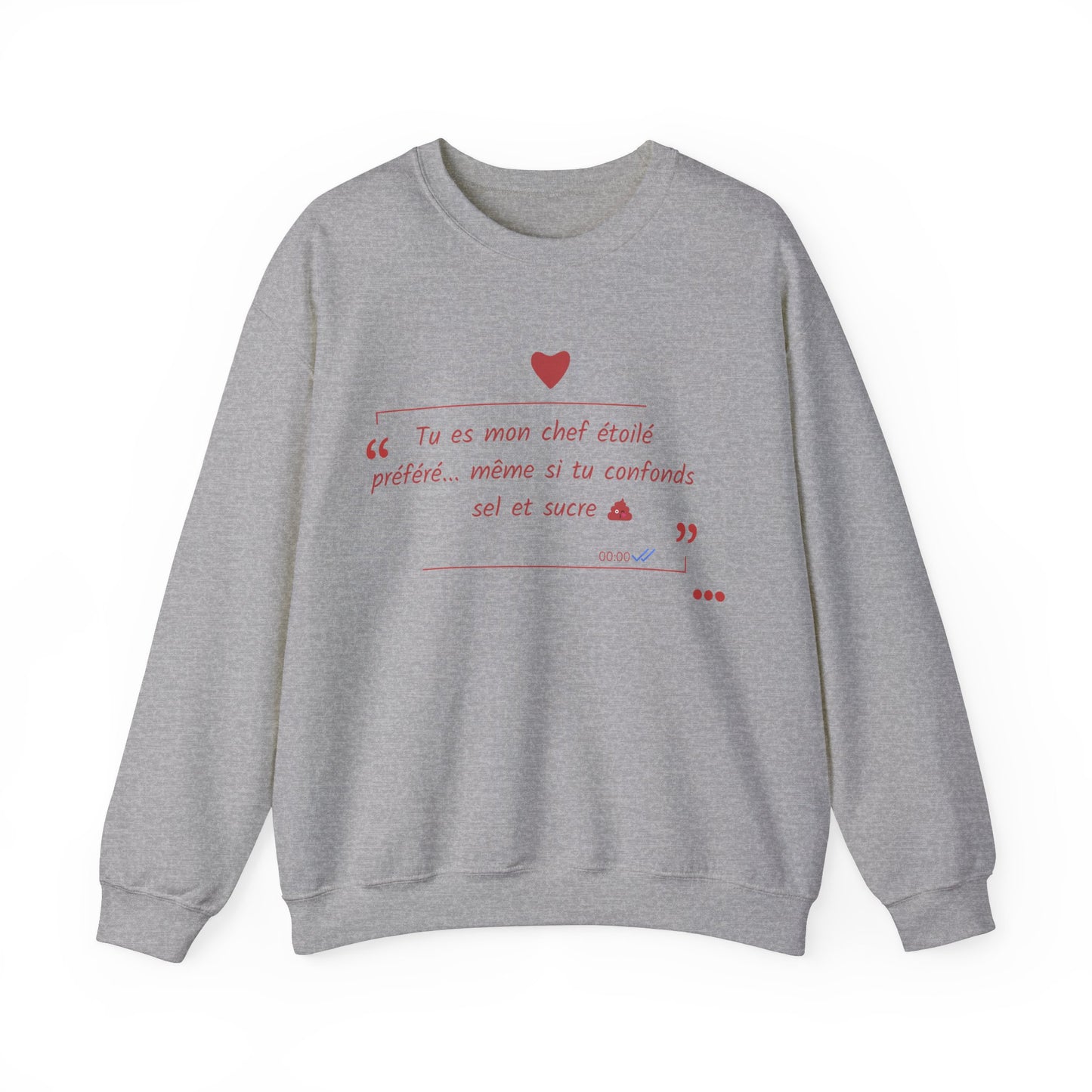 Sweatshirt unisexe : Déclaration d'amour Sucré Salé 1