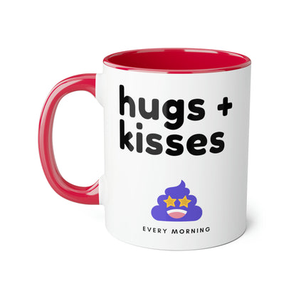 Funny 11oz Mugs - hugs & kisses