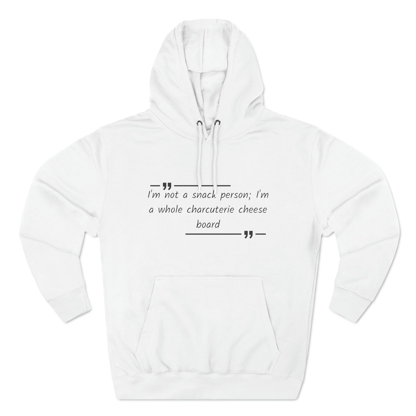 Cozy Hoodie (Unisex) : Snack Charcuterie Cheese person