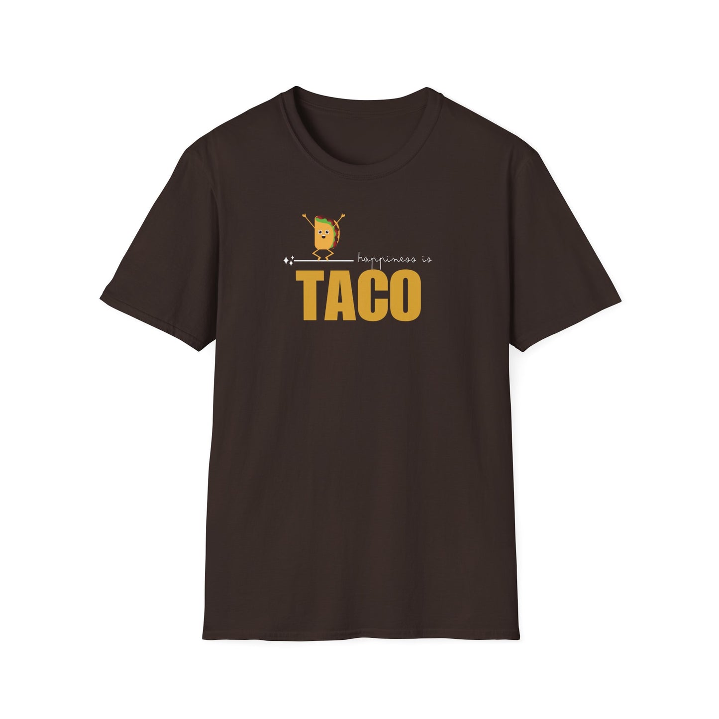 Funny Softstyle T-Shirt: Happiness Taco