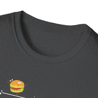 Funny Softstyle T-Shirt: Happiness Burger