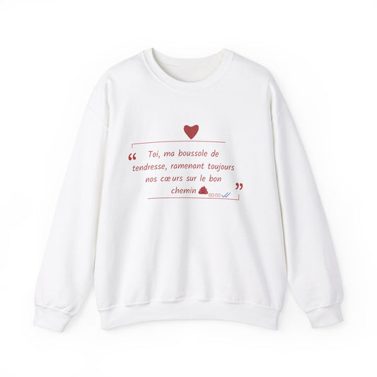 Unisex Sweatshirt: Love declaration Amour GPS 2