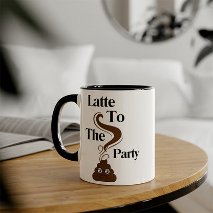 Tasses amusantes de 11 oz - Latte à la fête