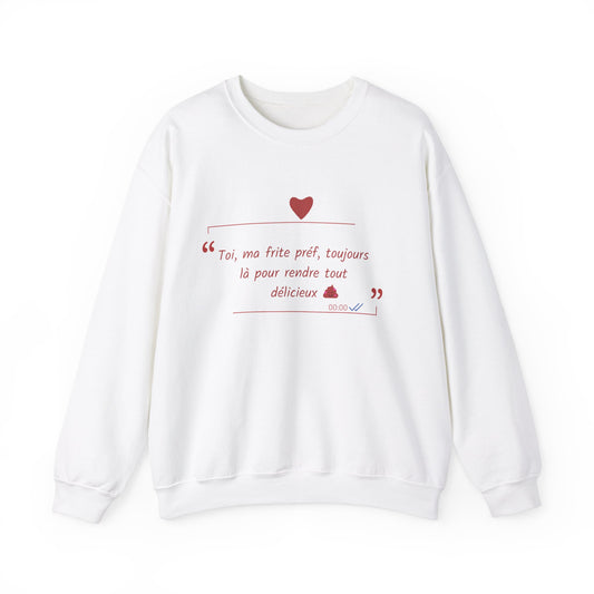 Unisex Sweatshirt: Love declaration Amour ketchup 2