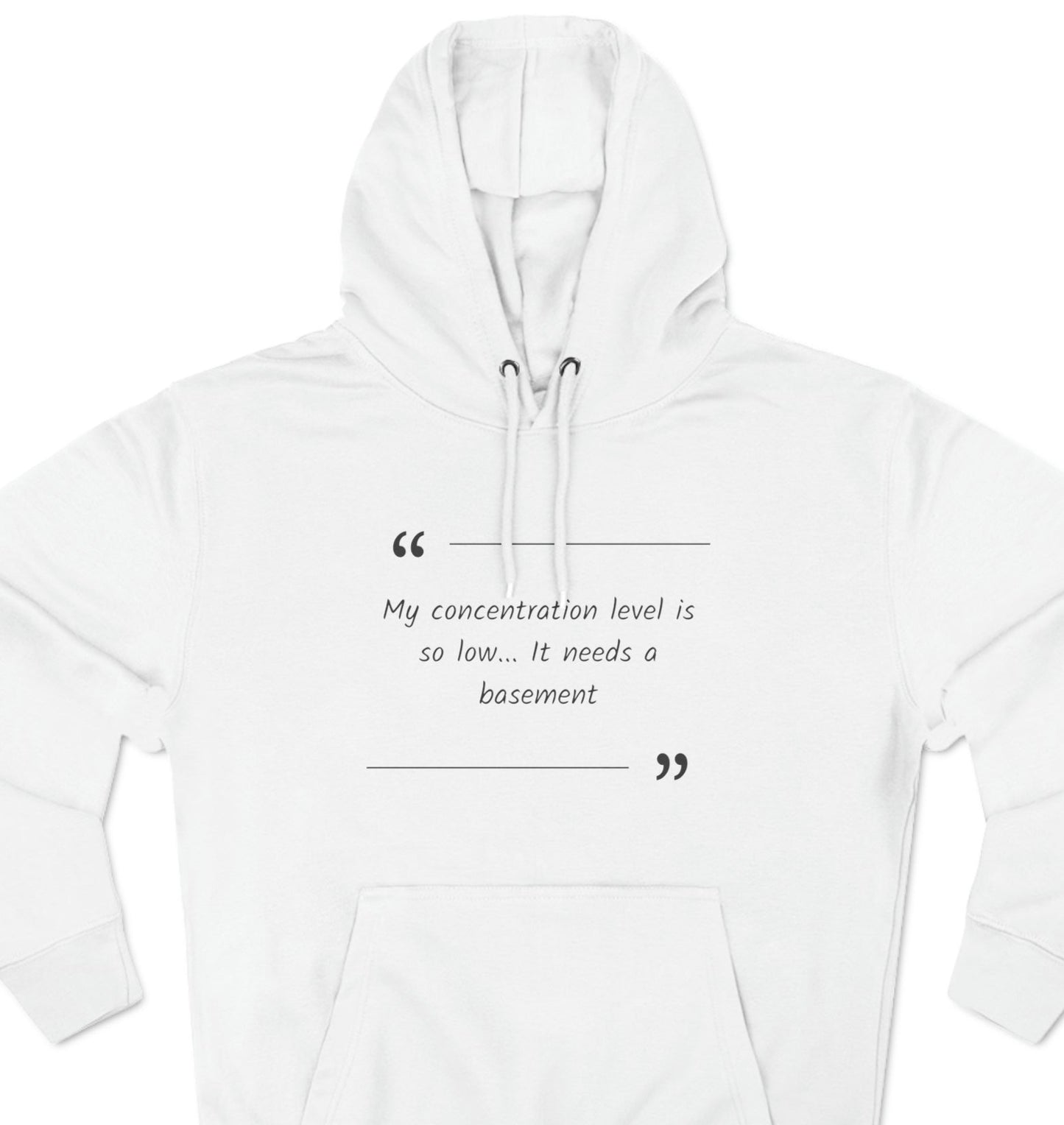 Cozy Hoodie (Unisex) : Concentration Level