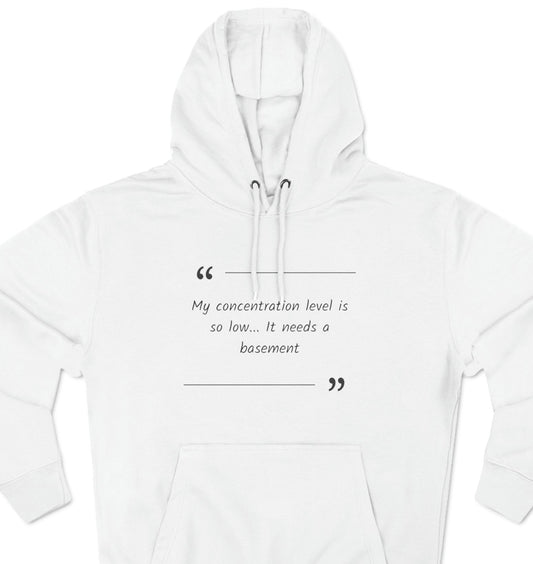 Cozy Hoodie (Unisex) : Concentration Level