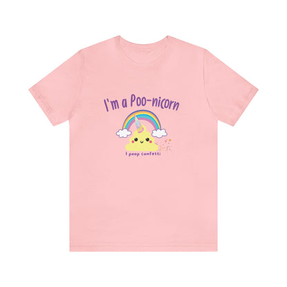 Unisex Jersey Tee: Comfort with a Funny Quote  poo-nicorn