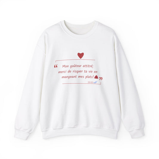 Unisex Sweatshirt: Love declaration Sucré Salé 2