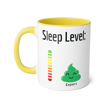 Funny 11oz Mugs - Sleep level expert