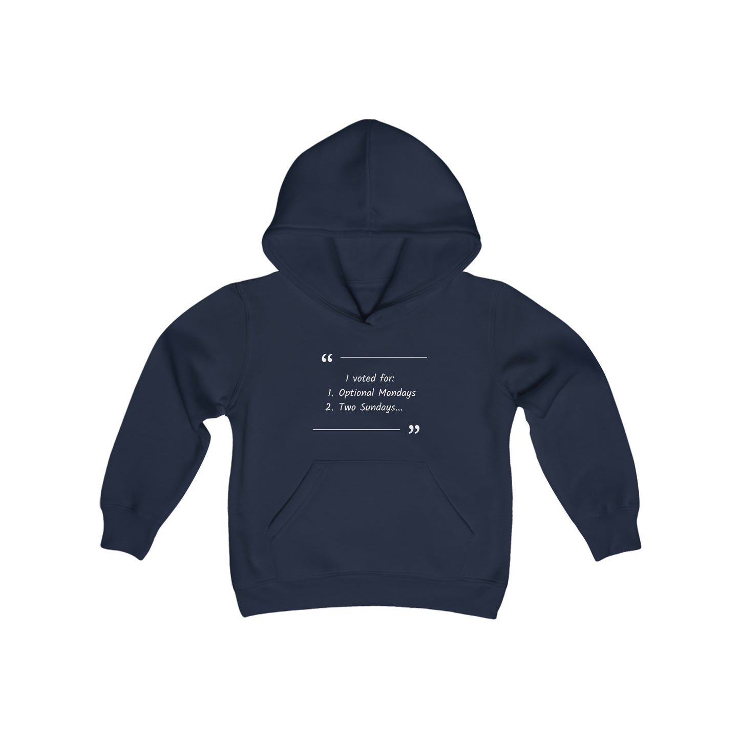 Youth Hoodie: Optional Mondays