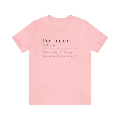 Unisex Jersey Tee: Comfort with a Funny Quote Poo-nicorn