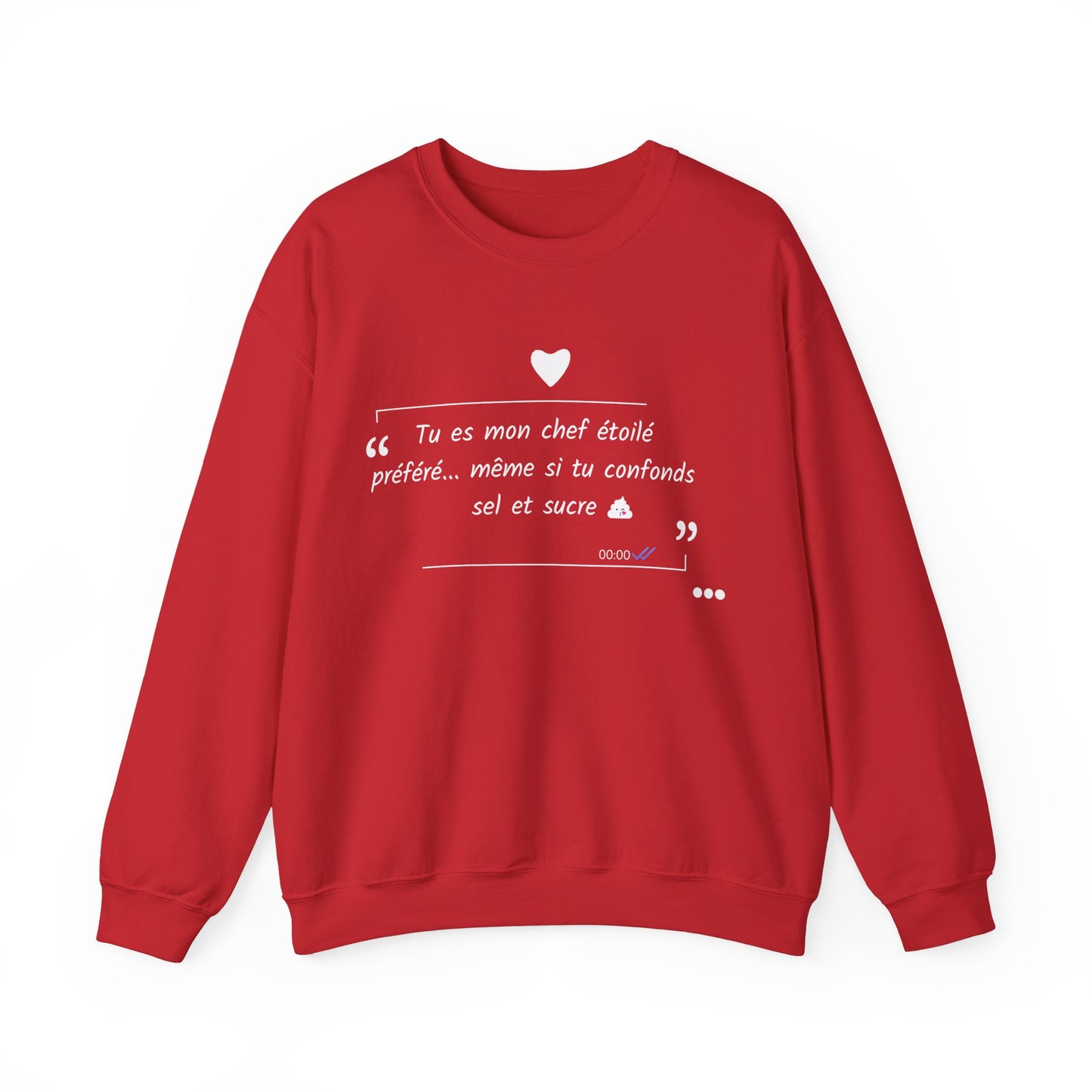 Sweatshirt unisexe : Déclaration d'amour Sucré Salé 1