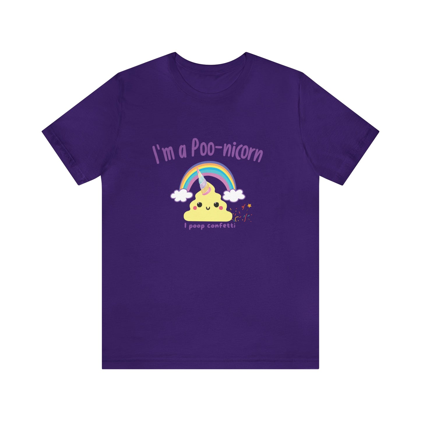 Unisex Jersey Tee: Comfort with a Funny Quote  poo-nicorn