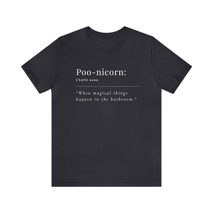 Unisex Jersey Tee: Comfort with a Funny Quote Poo-nicorn